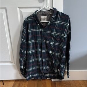 Plaid Button-Up Shirt